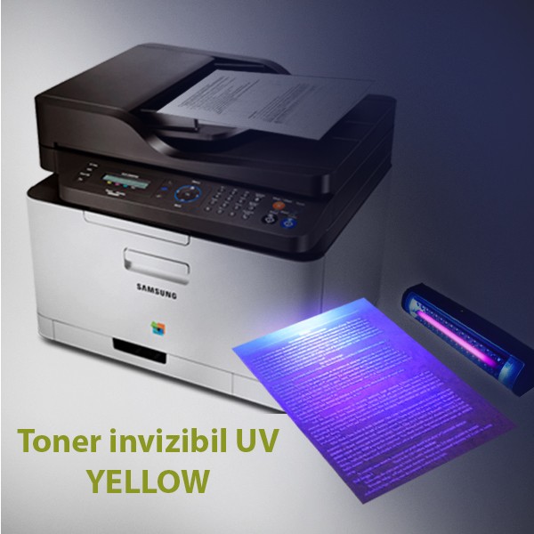 Toner invizibil UV pentru Samsung si Lexmark monocrom, Yellow, praf 50 g - imagine 3